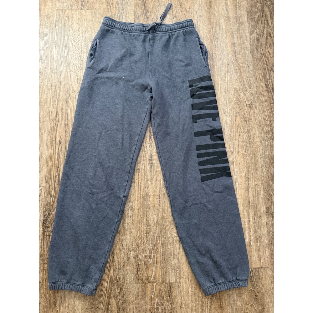 Victoria's Secret PINK Sweatpants Gray Graphic Logo Joggers XS